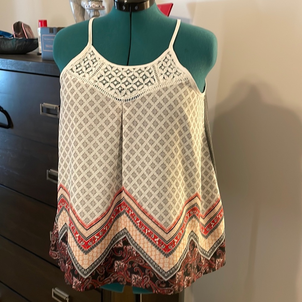 Cute print tank. Size L